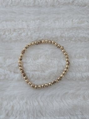Gold Beaded Stretch Bracelet - Women Jewelry